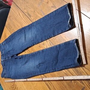 AG ADRIANO GOLDSCHMIED JEANS Womens 26 BLUE MID RISE SLIM STRAIGHT Used Denim